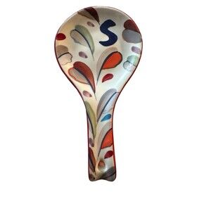 ANTHROPOLOGIE | Tivoli Monogram Spoon Rest, Monogrammed S, NWOT